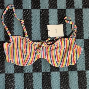 Onia Large rainbow swimsuit top
